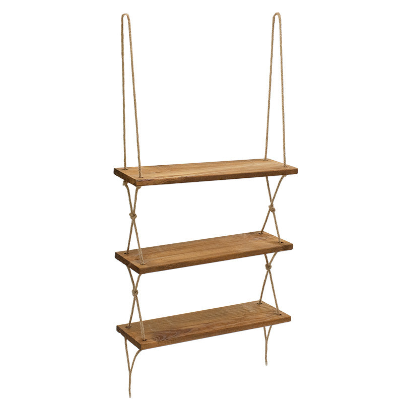 Wall shelf unit Anaba pakoworld walnut 48,5x12x103cm