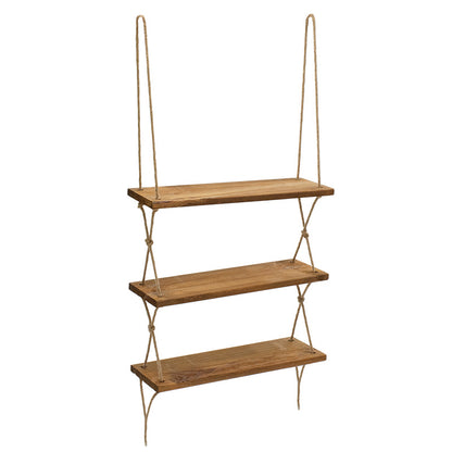 Wall shelf unit Anaba pakoworld walnut 48,5x12x103cm