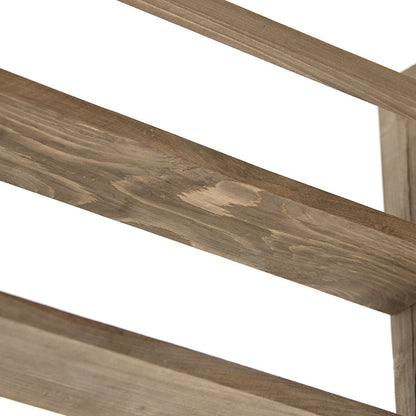 Wall shelf unit for kitchen Valka pakoworld in walnut color 70x11x60cm