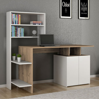 Office desk Melis pakoworld white-sonoma 146x60x129cm