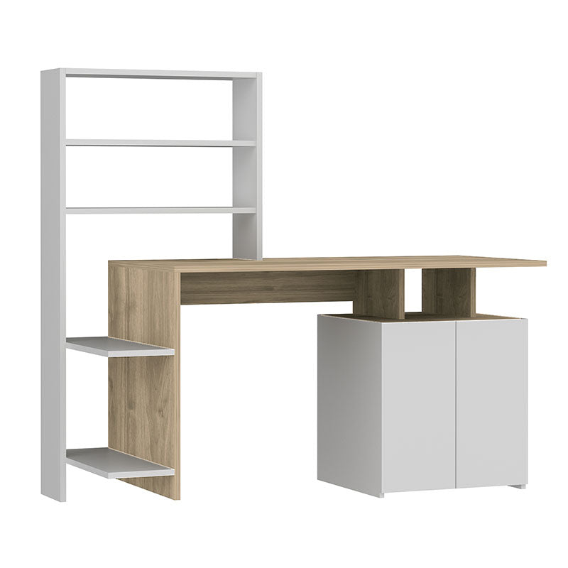 Office desk Melis pakoworld white-sonoma 146x60x129cm