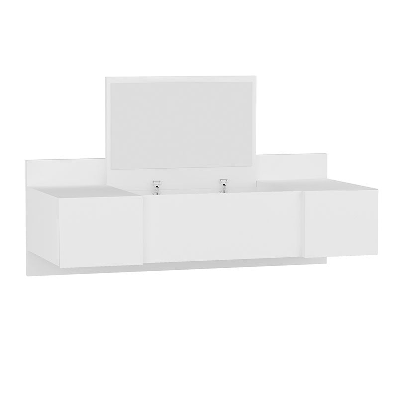 Hanging dressing table with mirror Tabia pakoworld white 100x39x33cm