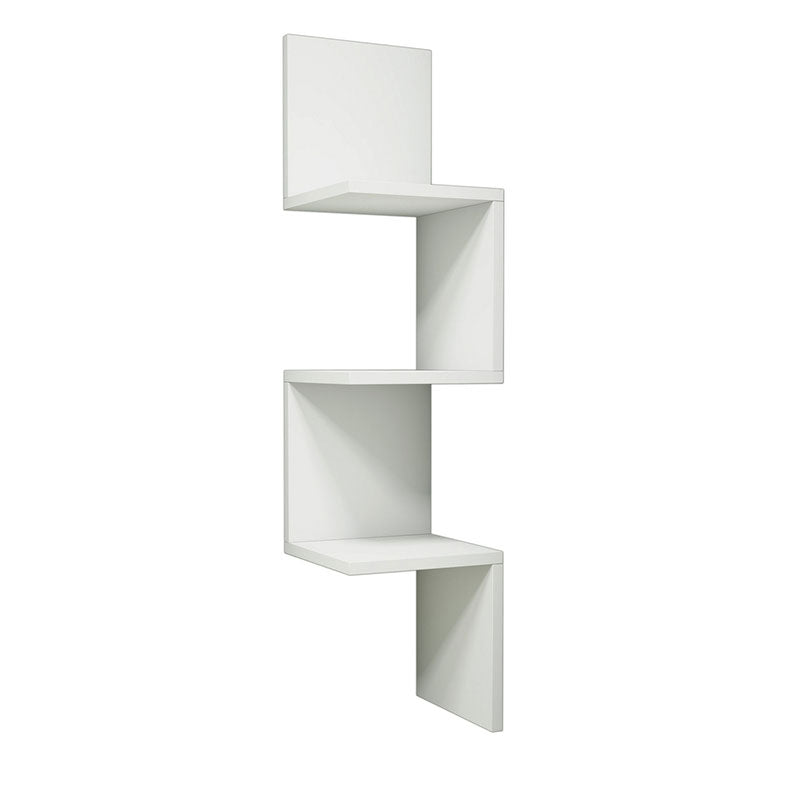 Corner wall shelf Insta pakoworld white 25x25x105,5cm