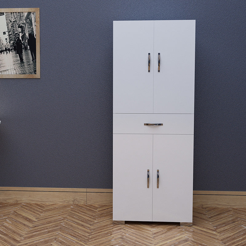 Wardrobe-column Milou pakoworld white 59x34.5x140cm