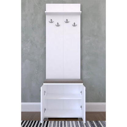 Entrance furniture Echo pakoworld white 60x33x177cm
