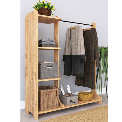 Entrance furniture Renesme pakoworld light walnut 106x35x128cm