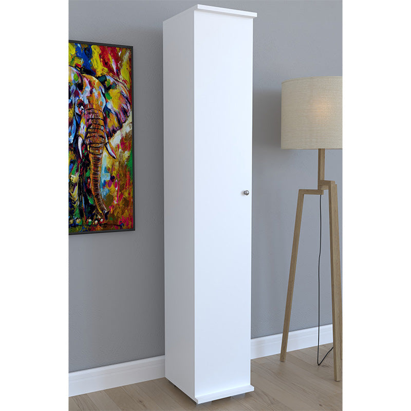 Cabinet Juan white 30x35x177cm