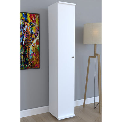 Cabinet Juan white 30x35x177cm