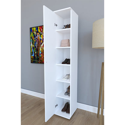 Cabinet Juan white 30x35x177cm