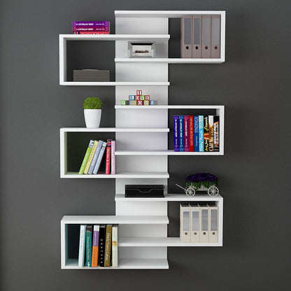 Wall shelf Hart pakoworld white 75x21.5x161.5cm