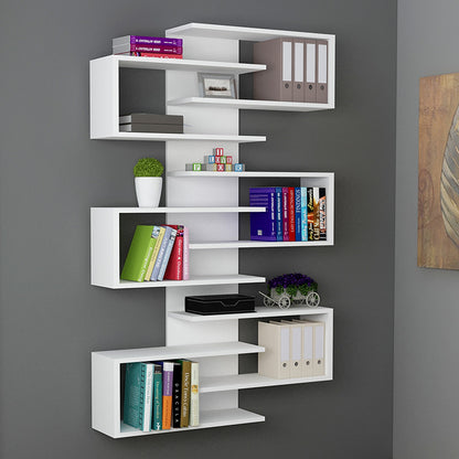 Wall shelf Hart pakoworld white 75x21.5x161.5cm