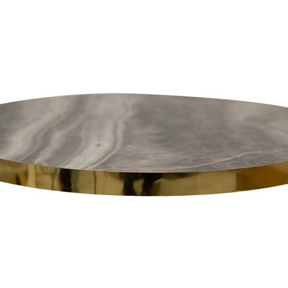 Side tables set 3pcs Buena pakoworld anthracite marble imitation-gold