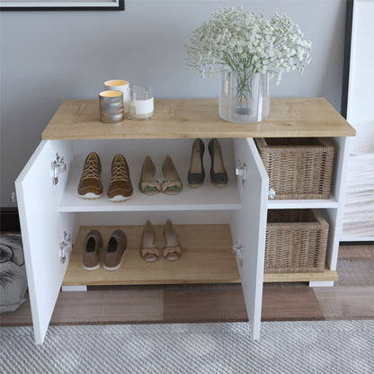 Entrance furniture Deril white-sonoma 90x33x52.5cm