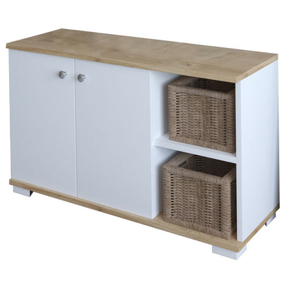 Entrance furniture  Deril pakoworld white-sonoma 90x33x52.5cm