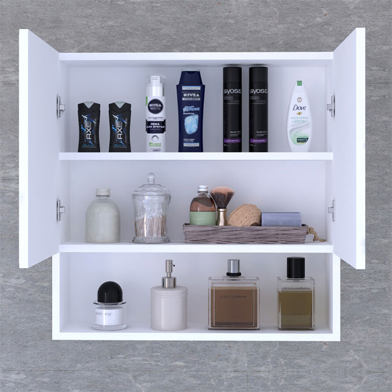 Zante bathroom cabinet with mirror white 70x17x70cm