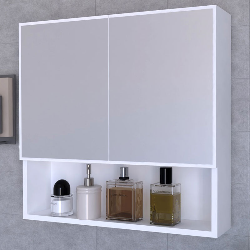Zante bathroom cabinet with mirror white 70x17x70cm