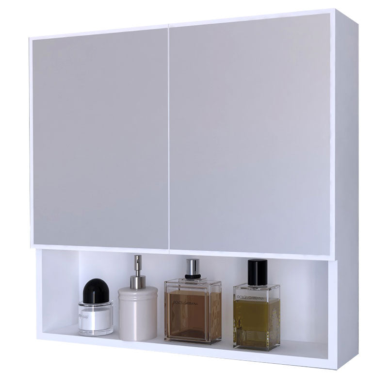 Zante bathroom cabinet with mirror white 70x17x70cm