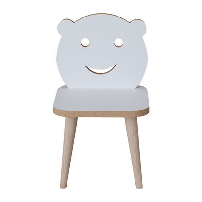 Jerry pakoworld children's chair white-natural 30x30x52cm