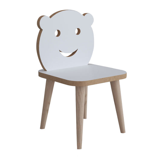 Jerry pakoworld children's chair white-natural 30x30x52cm