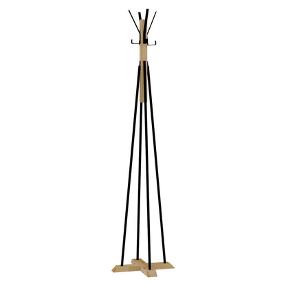 Coat Stand Myra pakoworld in natural black color D40x160cm