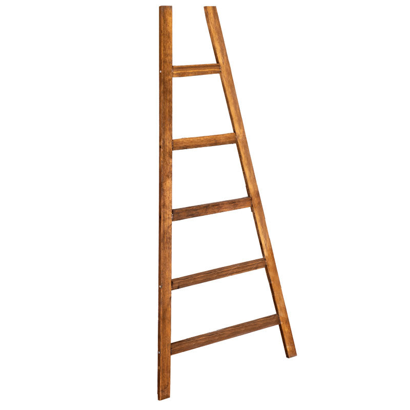 Towel rack-staircase Caen I pakoworld wooden in natural-black colour