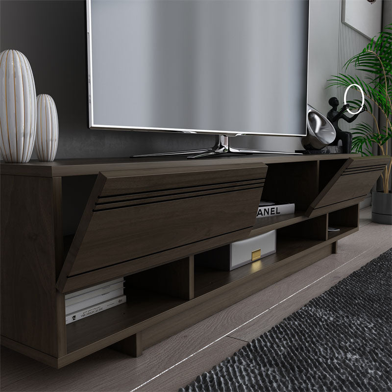 Tv stand Ianis pakoworld dark walnut 160x37x34cm