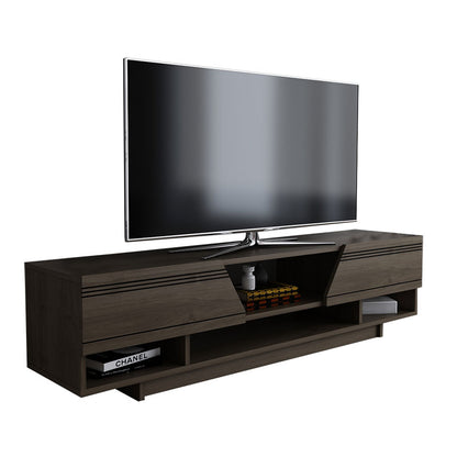 Tv stand Ianis pakoworld dark walnut 160x37x34cm