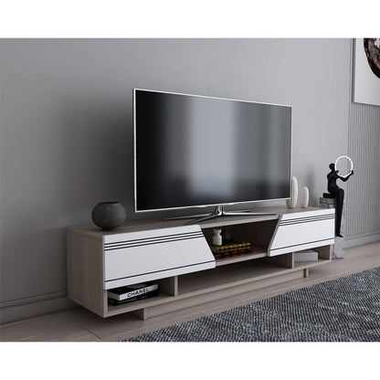 Tv stand Ianis pakoworld white-natural 160x37x34cm