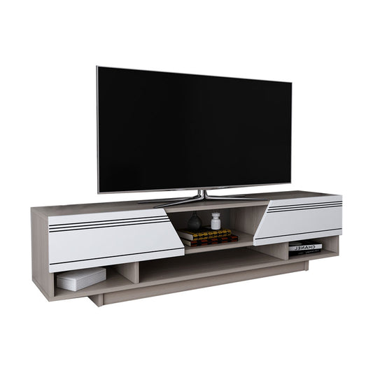 Tv stand Ianis pakoworld white-natural 160x37x34cm