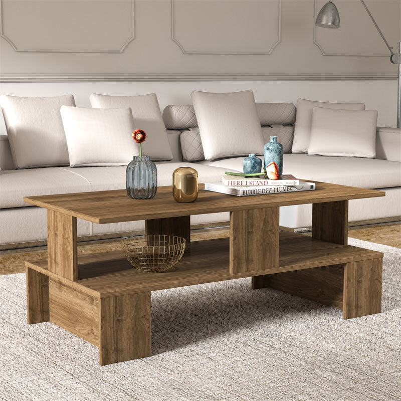 Coffee table Olly pakoworld walnut 120x60x47cm