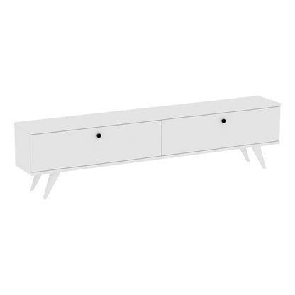 Floxie pakoworld melamine TV cabinet white 160x25x35cm