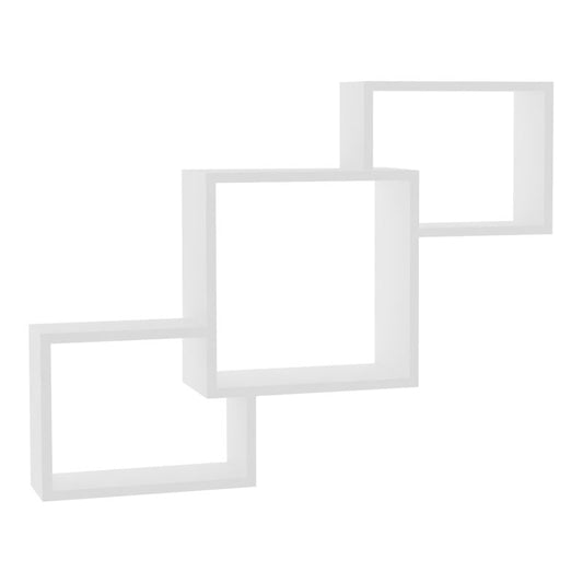 Wall shelf Byran pakoworld in white colour 98x20x73cm