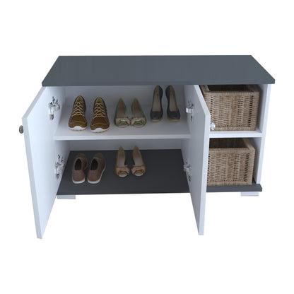 Entrance furniture  Deril pakoworld dark grey melamine 90x33x52.5cm