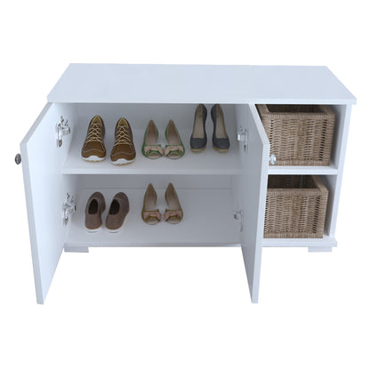 Entrance furniture  Deril pakoworld white melamine 90x33x52.5cm