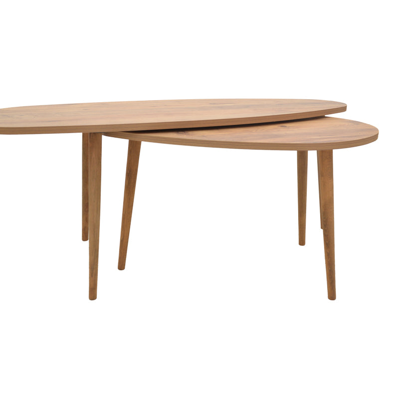Monty pakoworld melamine natural coffee table 116x46x46cm