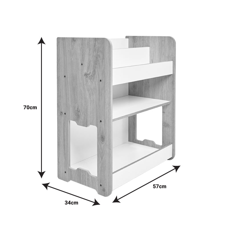 Seagull shelf pakoworld white mdf 57x34x70cm