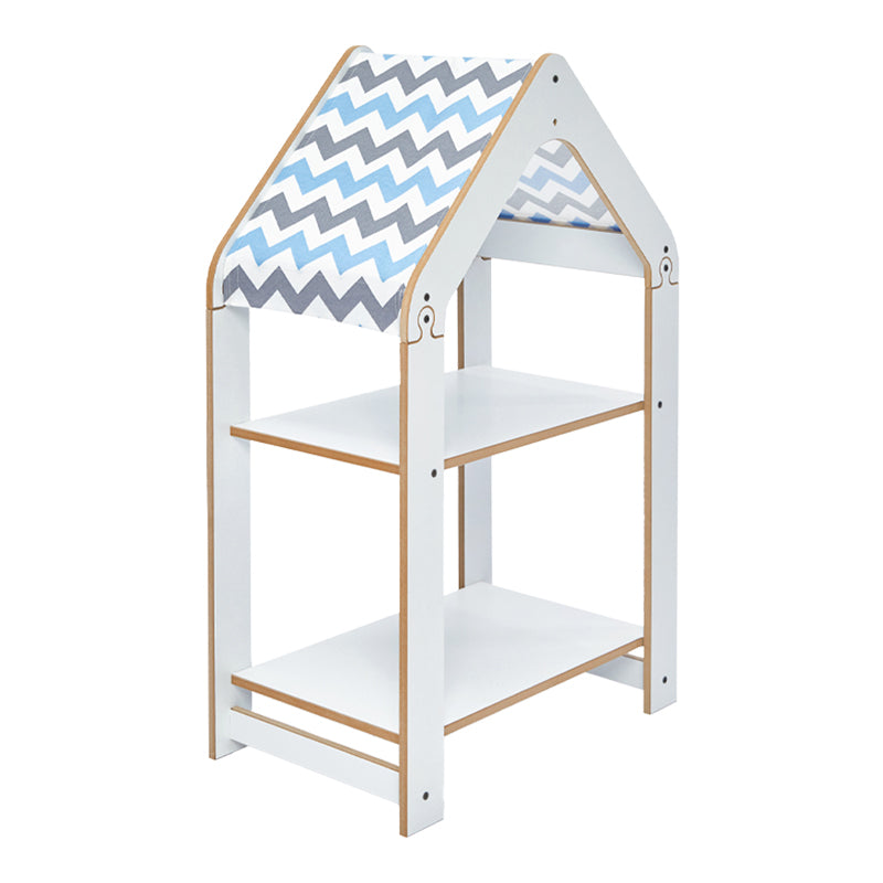 T. Montessori shelf Zoilen white-blue mdf 50x30x80cm