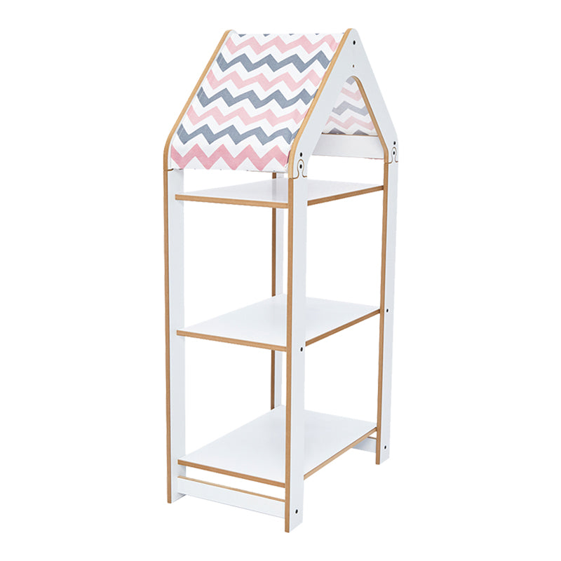 Montessori shelf Zoilen I pakoworld white-pink mdf 50x30x100cm