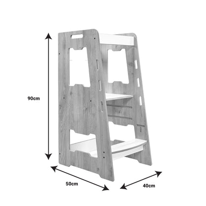 Learning chest Farsene pakoworld natural-white mdf 40x50x90cm