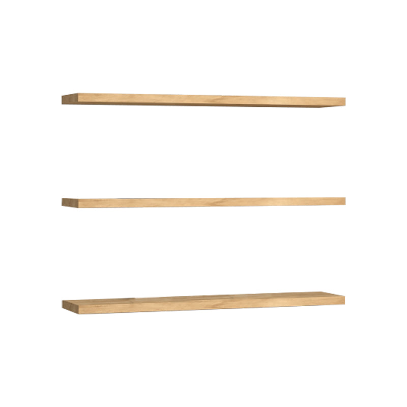 Edna melamine wall shelf in natural shade 60x14.5x1.8cm
