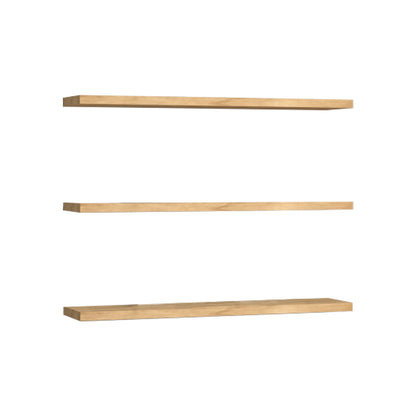 Edna melamine wall shelf in natural shade 60x14.5x1.8cm
