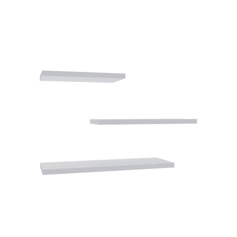 Wall shelf Leila pakoworld set of 3 melamine in white shade