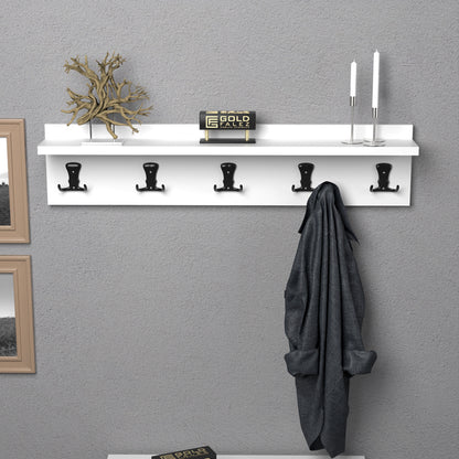 Mec pakoworld melamine hanger in white shade 100x9x9cm