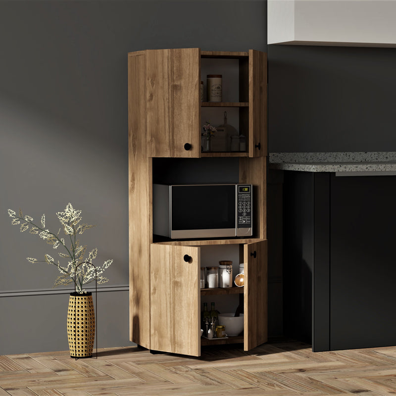 Column Guzel in walnut color 60x31.4x140cm