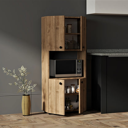 Column Guzel in walnut color 60x31.4x140cm