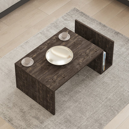 Poko coffee table in dark walnut 86.8x50x32.4cm