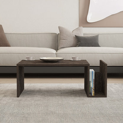 Poko coffee table in dark walnut 86.8x50x32.4cm
