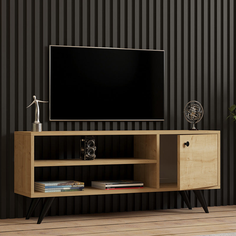 Wison pakoworld TV cabinet in oak shade 120x29x50cm