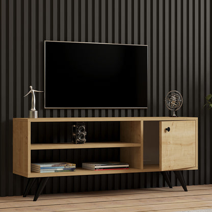 Wison pakoworld TV cabinet in oak shade 120x29x50cm
