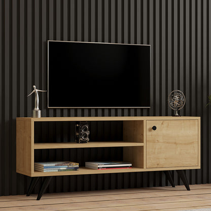 Wison pakoworld TV cabinet in oak shade 120x29x50cm